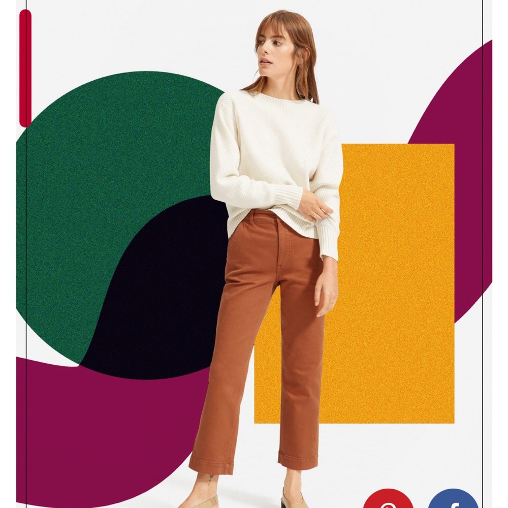 Everlane straight leg crop pant